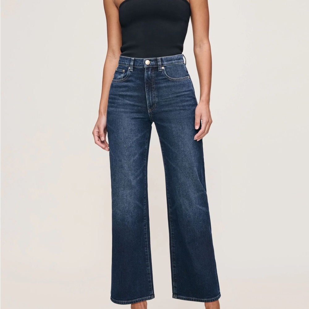 DL1961 Karmine refined wide leg 28” denim
